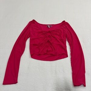 Pink tie shawl from urban outfitters